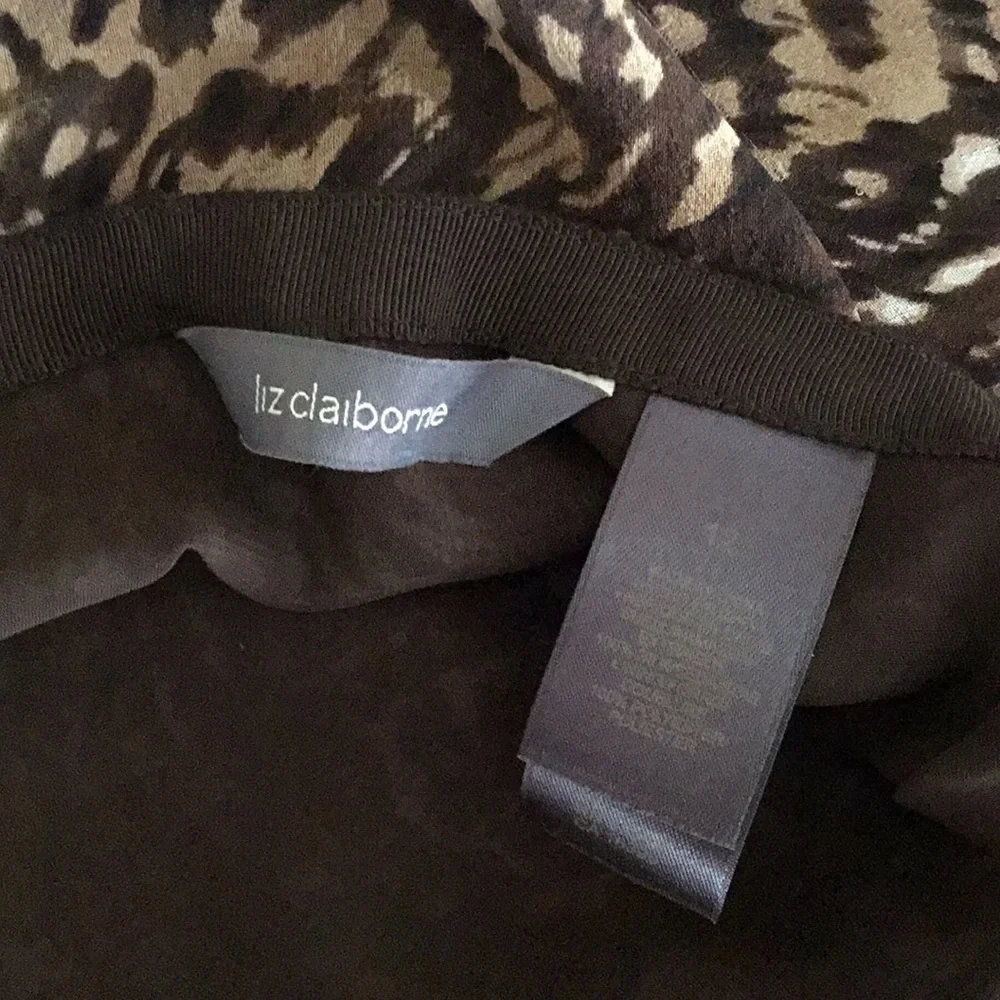 Liz Claiborne Animal Print Chiffon Skirt - Picture 2 of 9